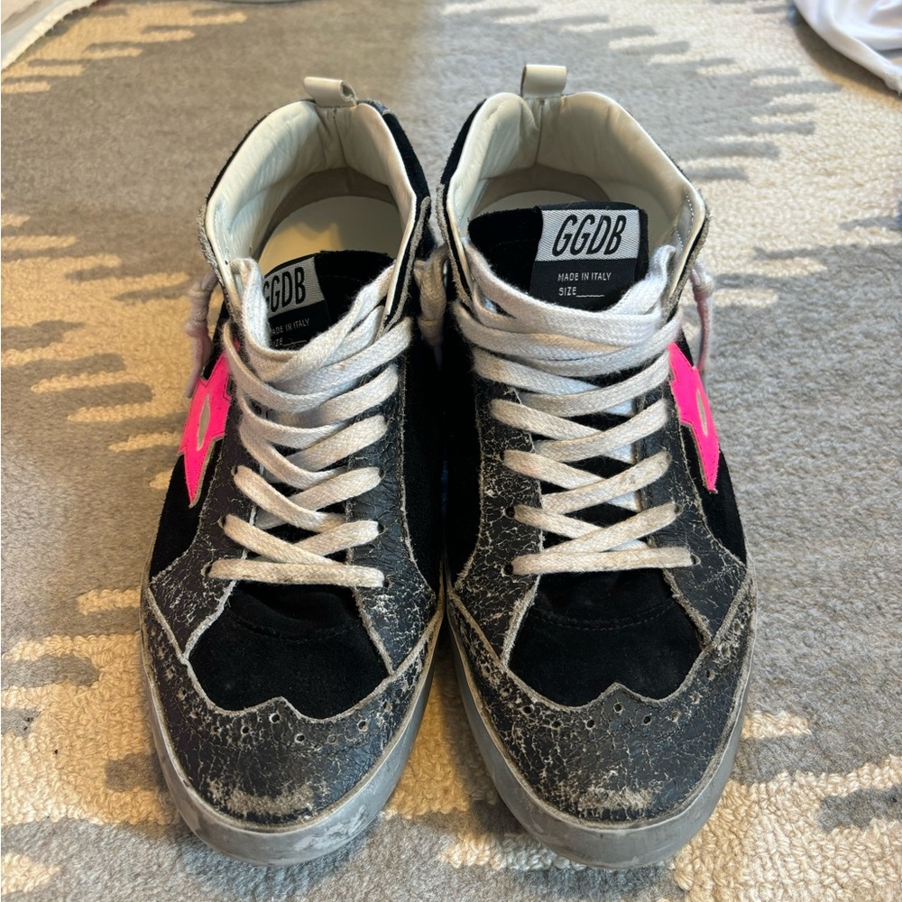 Black golden goose shoes